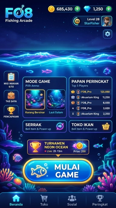 Tampilan daftar aplikasi populer di fo8.
